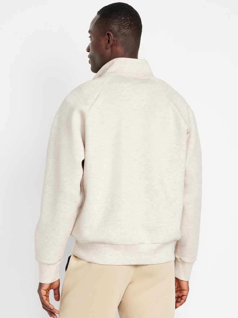 Oversized Quarter-Zip Bounce Fleece Pullover