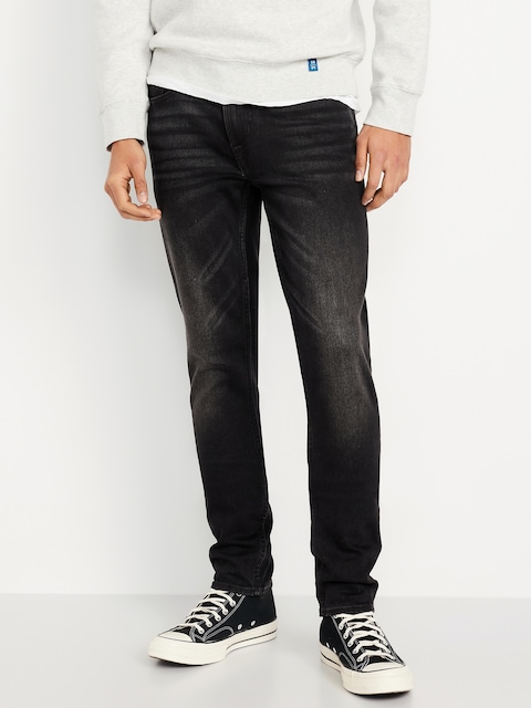 ETHANOL Men's Slim Stretch Motion Denim Jeans - Comfort Fit, Navy Blue, Size 30 Waist, Cotton-Spandex Blend
