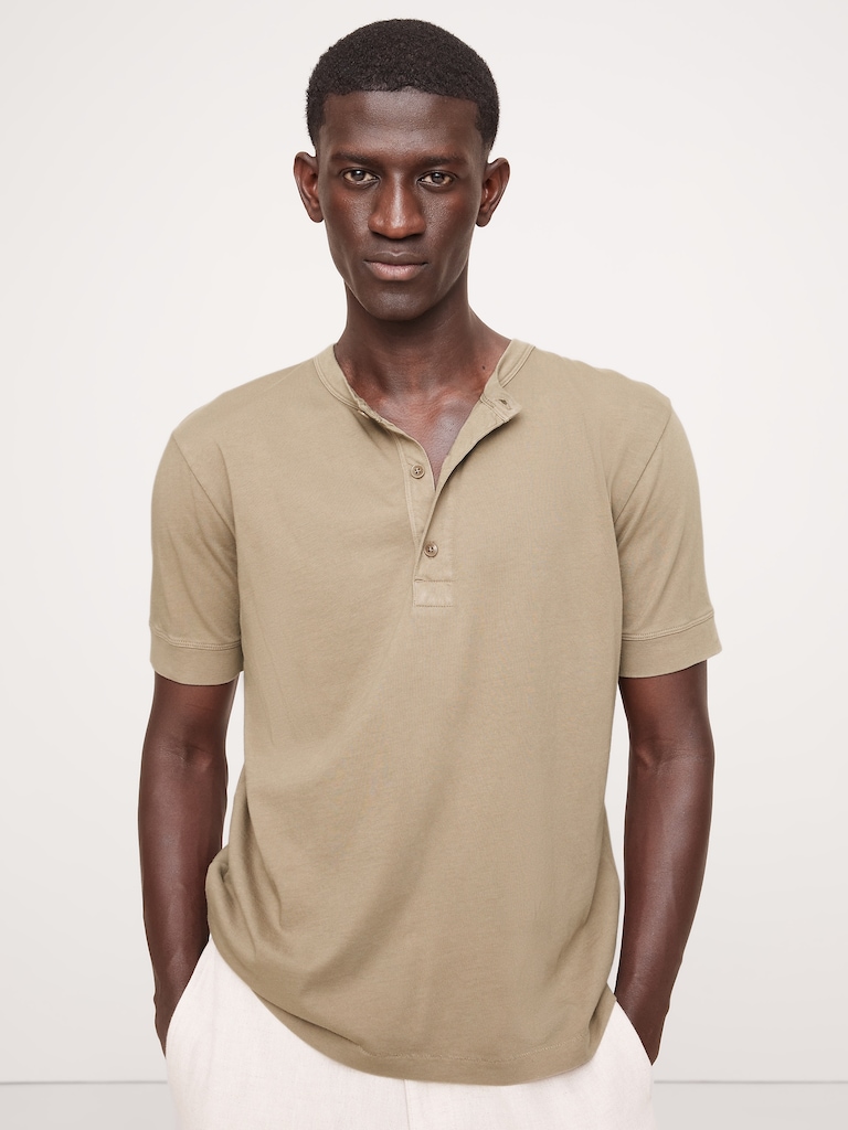 Soft Wash Henley T-Shirt