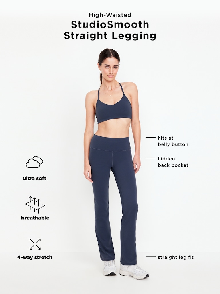 High-Waisted StudioSmooth Straight Legging