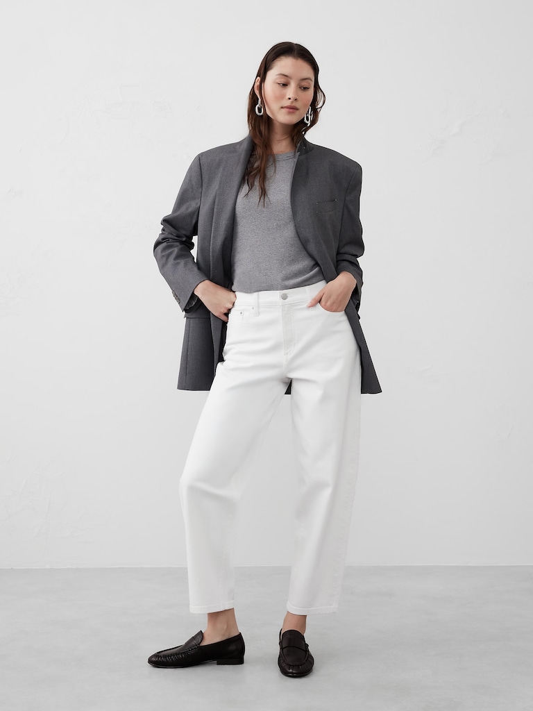 Slim Barrel High-Rise Jean