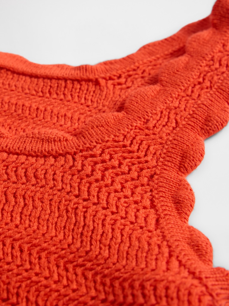 Squareneck Sweater Tank Top
