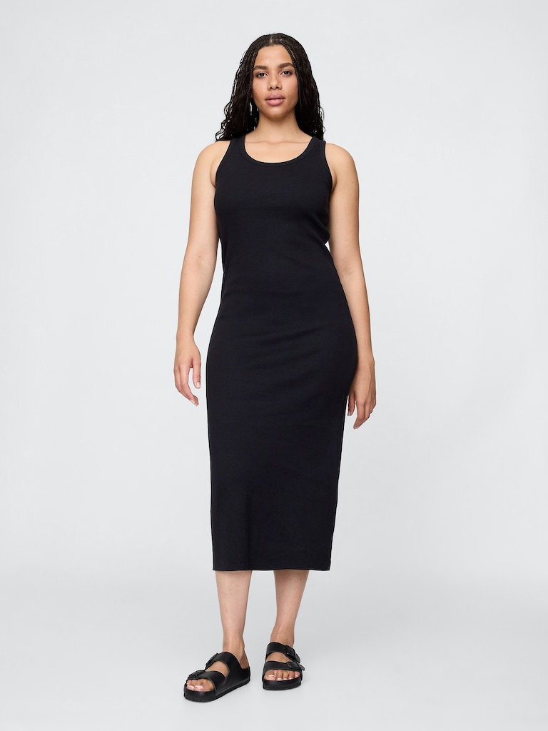 Rib Midi Tank Dress