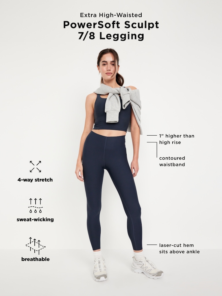Extra High-Waisted PowerSoft Sculpt 7/8 Leggings