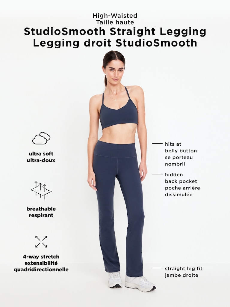 High-Waisted StudioSmooth Straight Legging