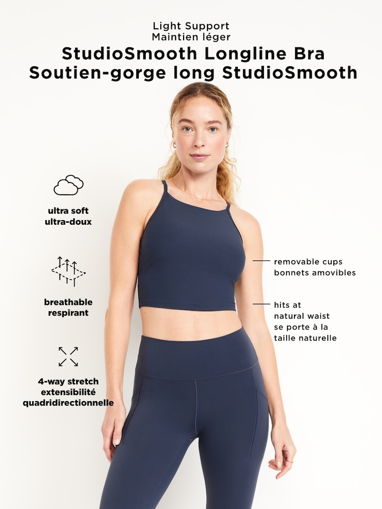 Light Support StudioSmooth Longline Sports Bra
