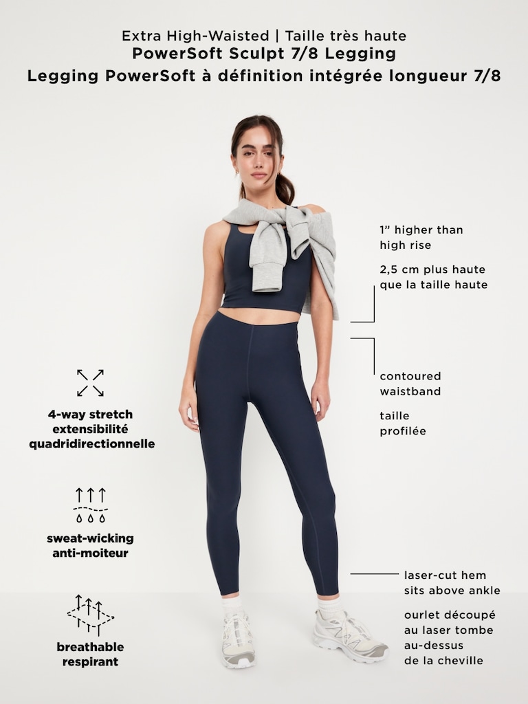 Extra High-Waisted PowerSoft Sculpt 7/8 Leggings