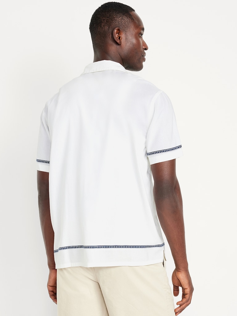 Short-Sleeve Printed Camp Shirt