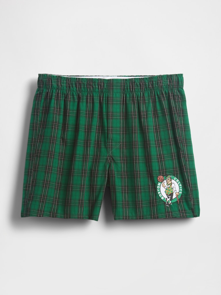 NBA Boston Celtics Plaid Boxers