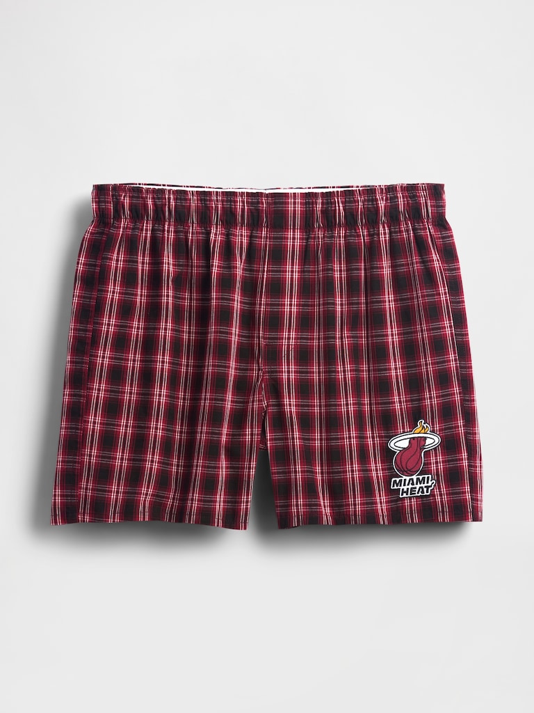 NBA Miami Heat Plaid Boxers
