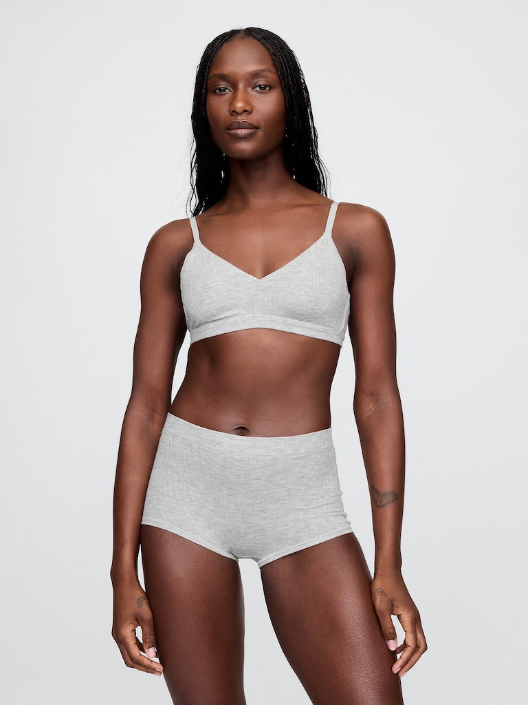 Modal Rib Triangle Bralette
