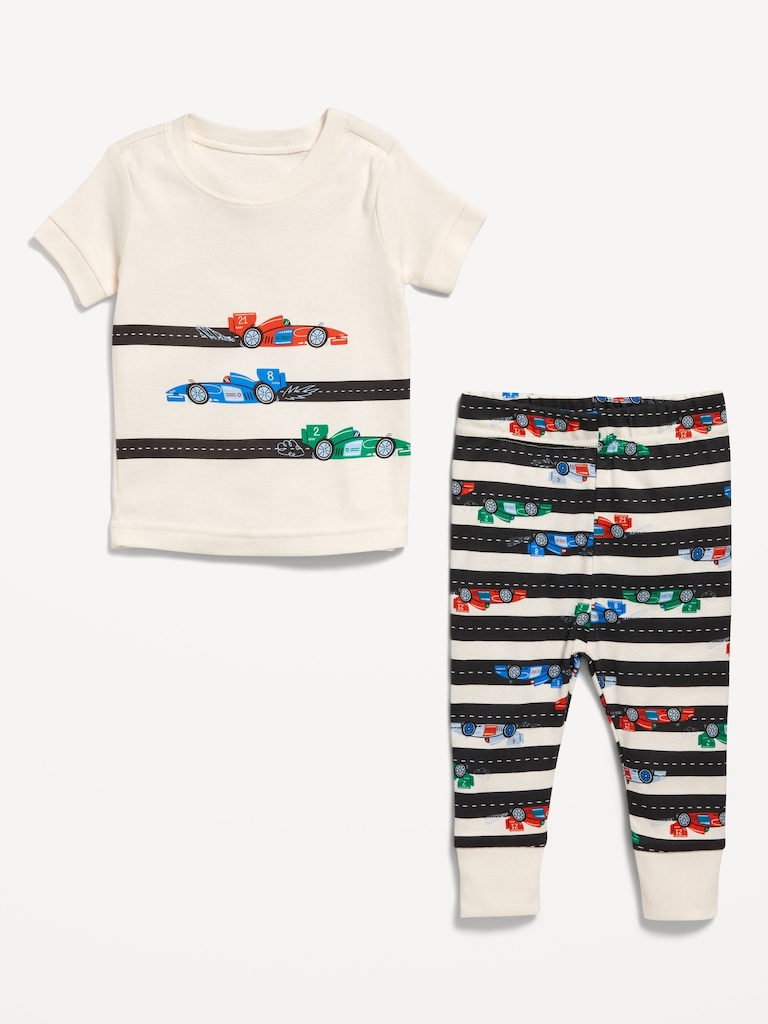 Snug-Fit Graphic Pajama Set for Toddler & Baby