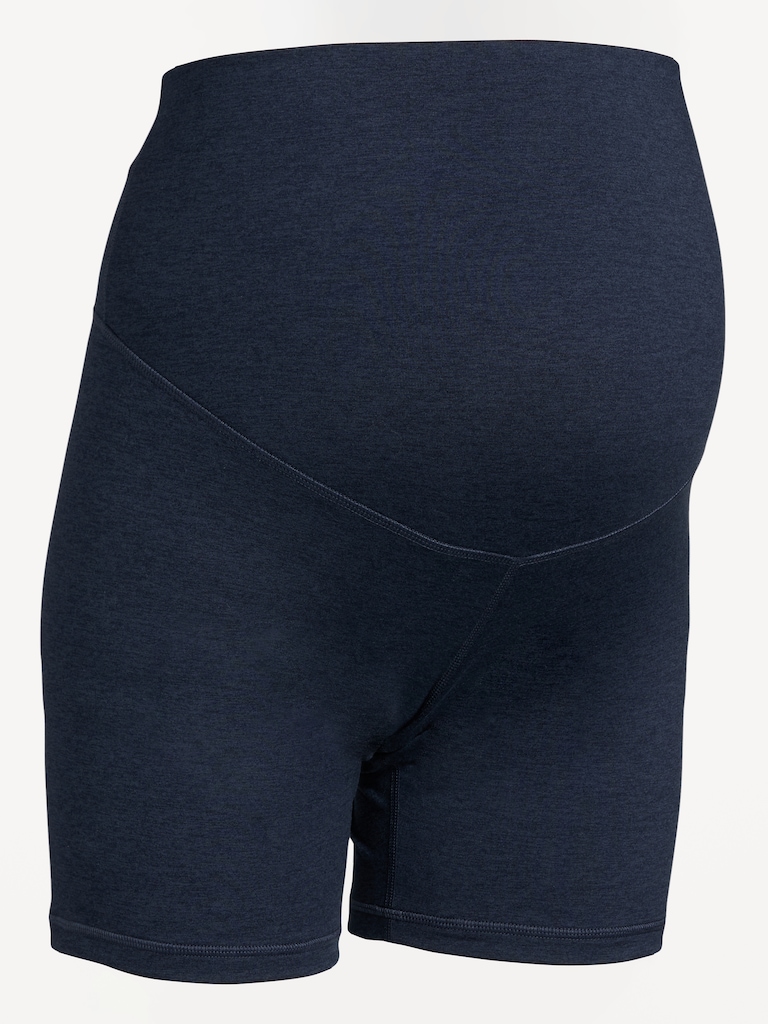 Maternity Full-Panel CloudComfy Biker Shorts -- 6-inch inseam