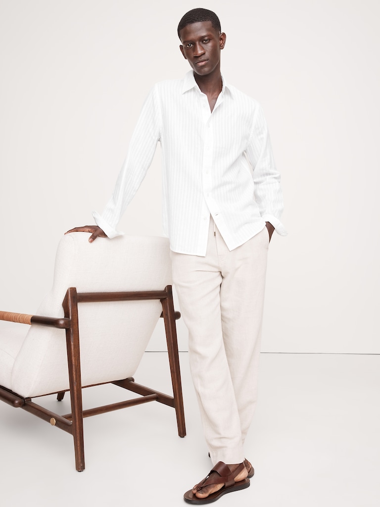 Standard-Fit Lightweight Textured Shirt