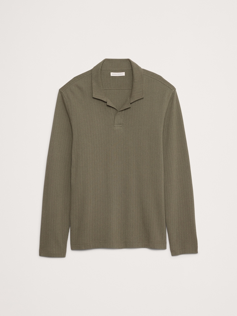 Slim French Terry Polo