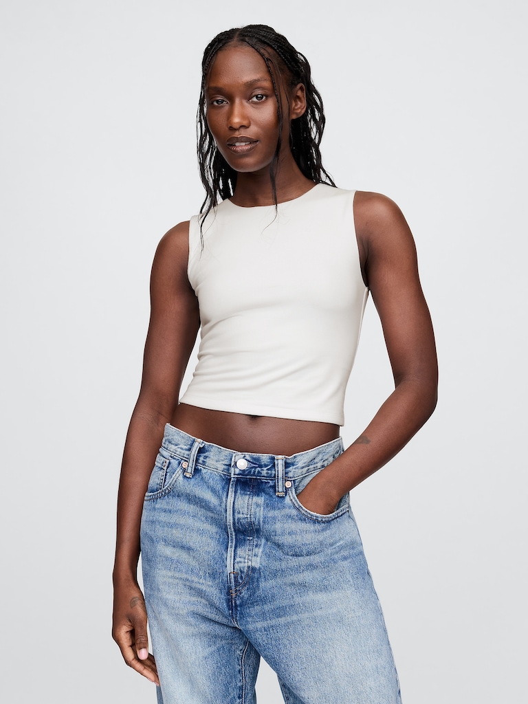 CloseKnit Jersey Crop Tank Top