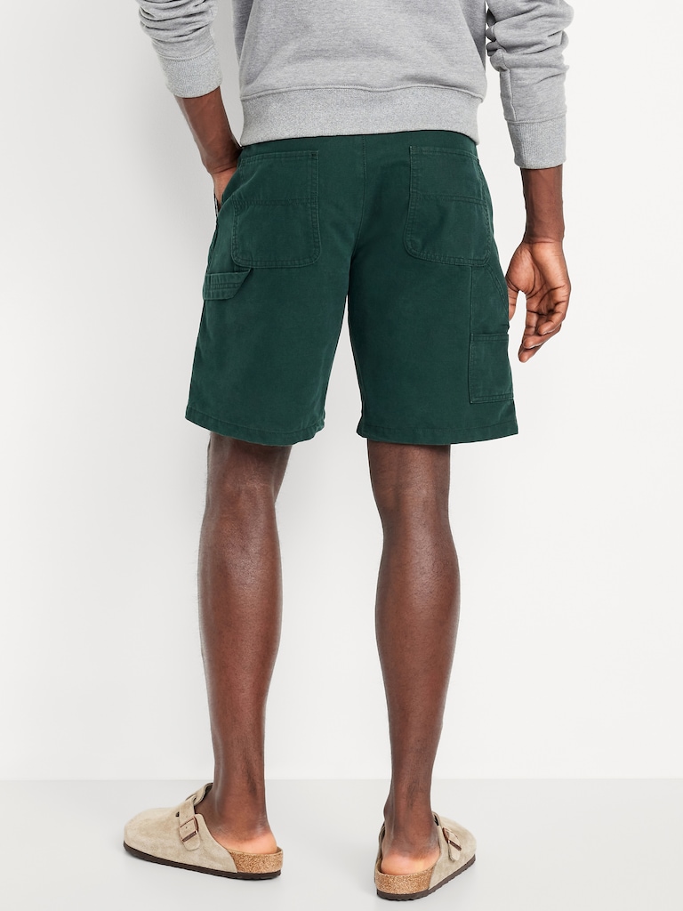 Loose Twill Carpenter Shorts -- 9-inch inseam