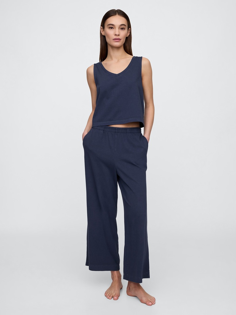 V-Neck PJ Shell Tank Top