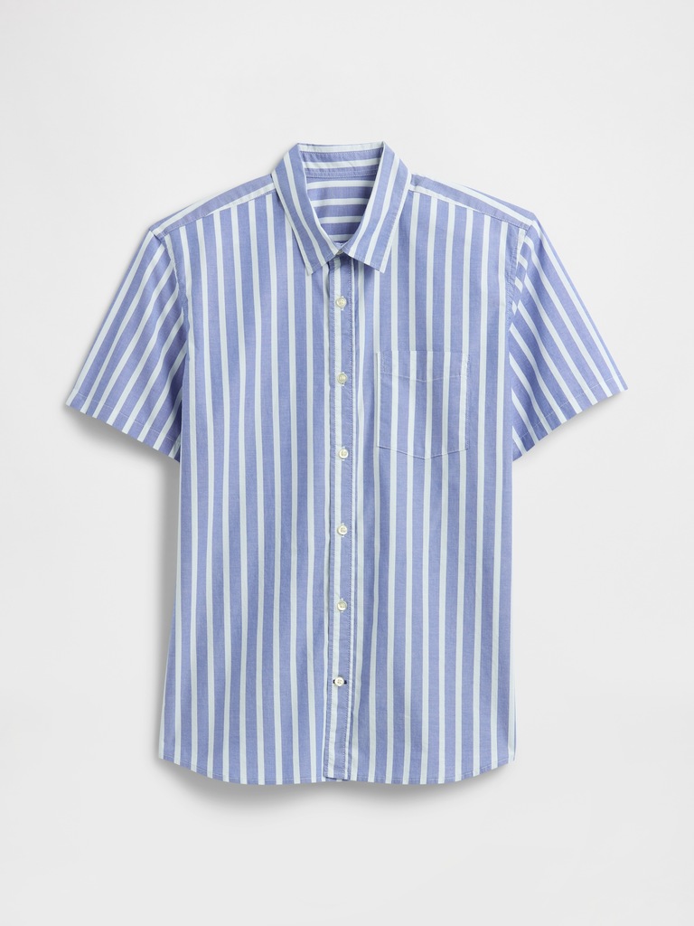 Stretch Poplin Shirt in Standard Fit