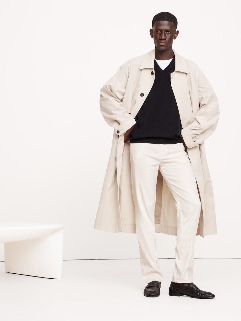 Slim Linen-Cotton Traveler Pant