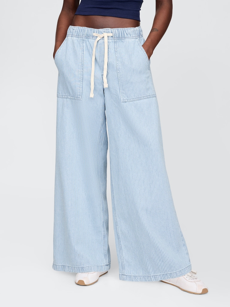 Mid Rise Easy Baggy Jeans