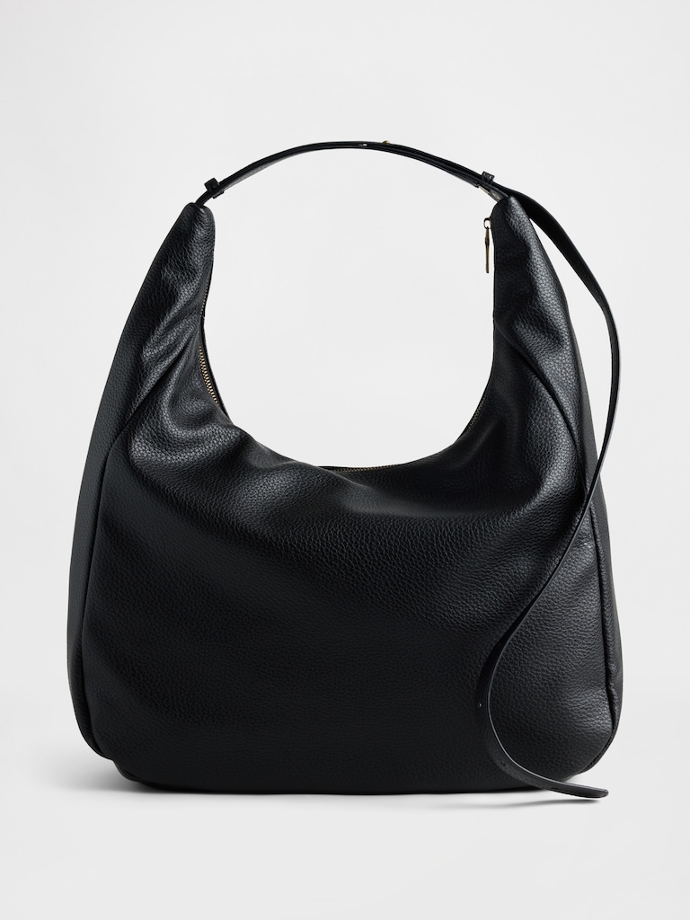Vegan Pebble Leather Slouchy Bag