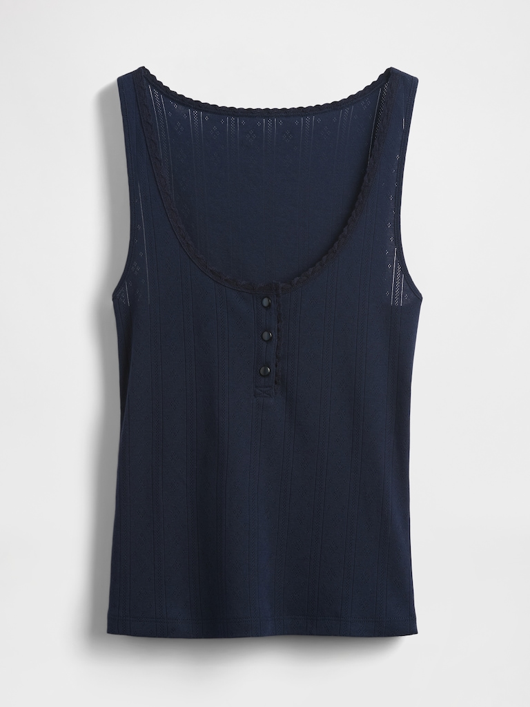 Pointelle Tank Top