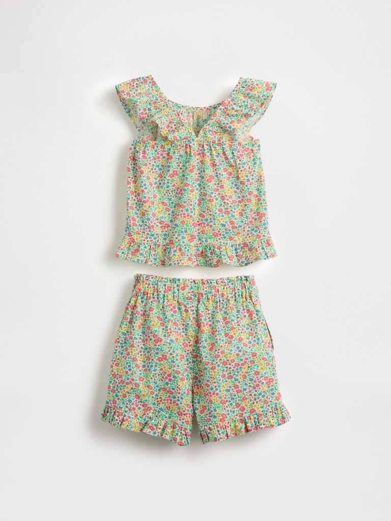 Baby & Toddler Poplin Ruffle Outfit Set