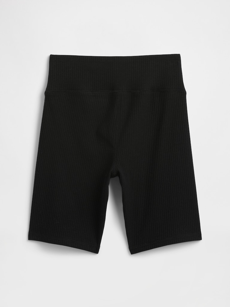 Kids Ribbed Bike Shorts