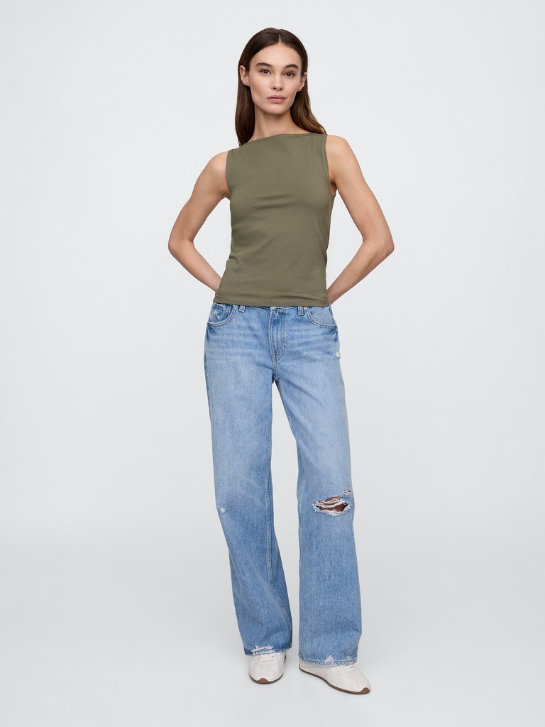 Boatneck Tank Top