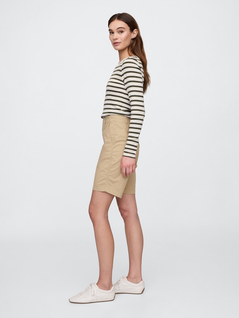 9" Downtown Khaki Bermuda Shorts