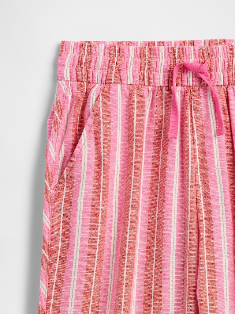 Kids Pull-On Linen-Blend Pants