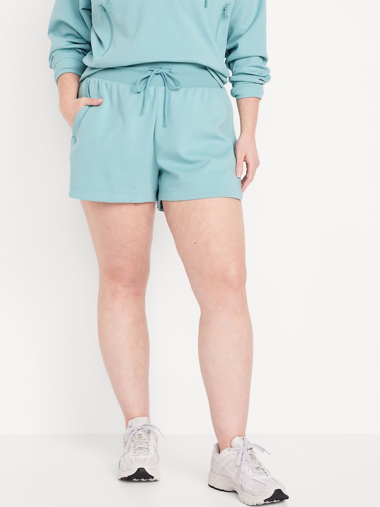 Extra High-Waisted Dynamic Fleece Sweat Shorts