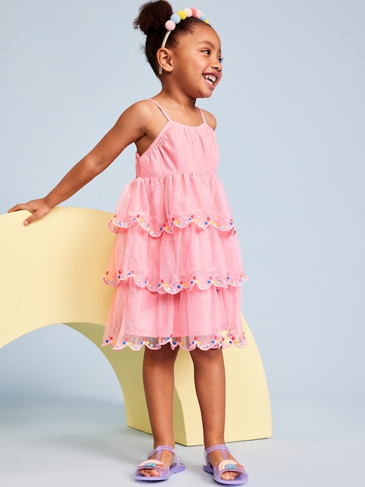 Birthday Birthday Sleeveless Tulle Fit and Flare Dress for Toddler Girls clearance deal
