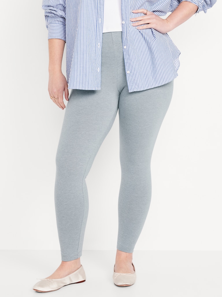 High-Waisted Jersey Fashion Layering Leggings