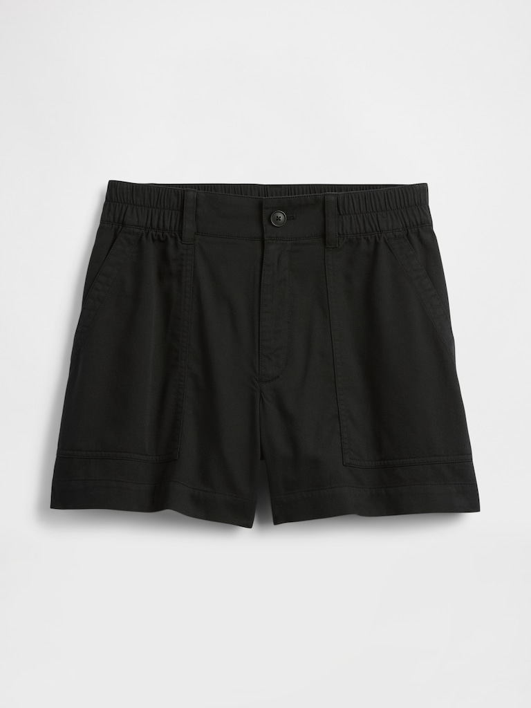 High Rise 4" Khaki Girlfriend Shorts