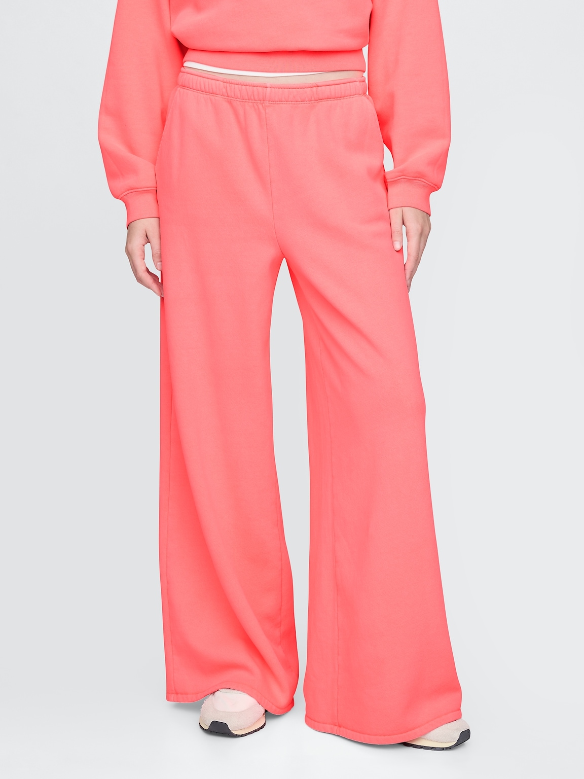 VintageSoft Baggy Wide-Leg Sweatpants