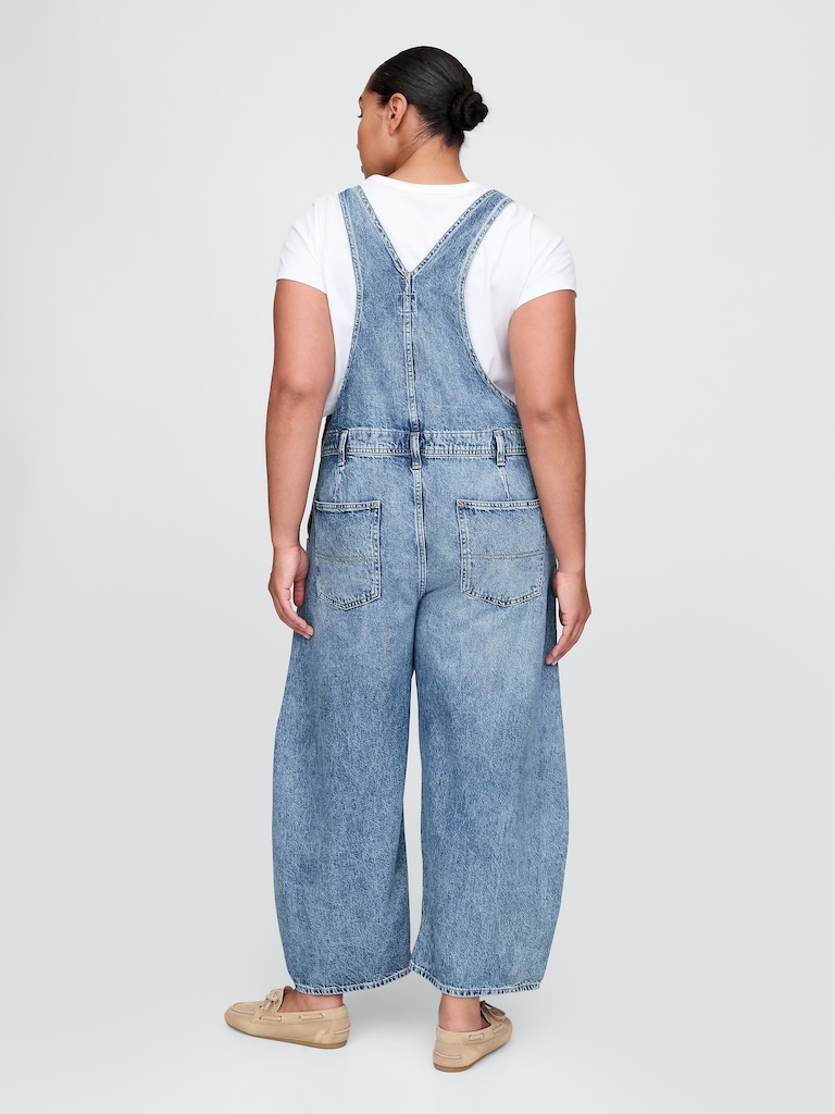 UltraSoft Denim Horseshoe Overalls