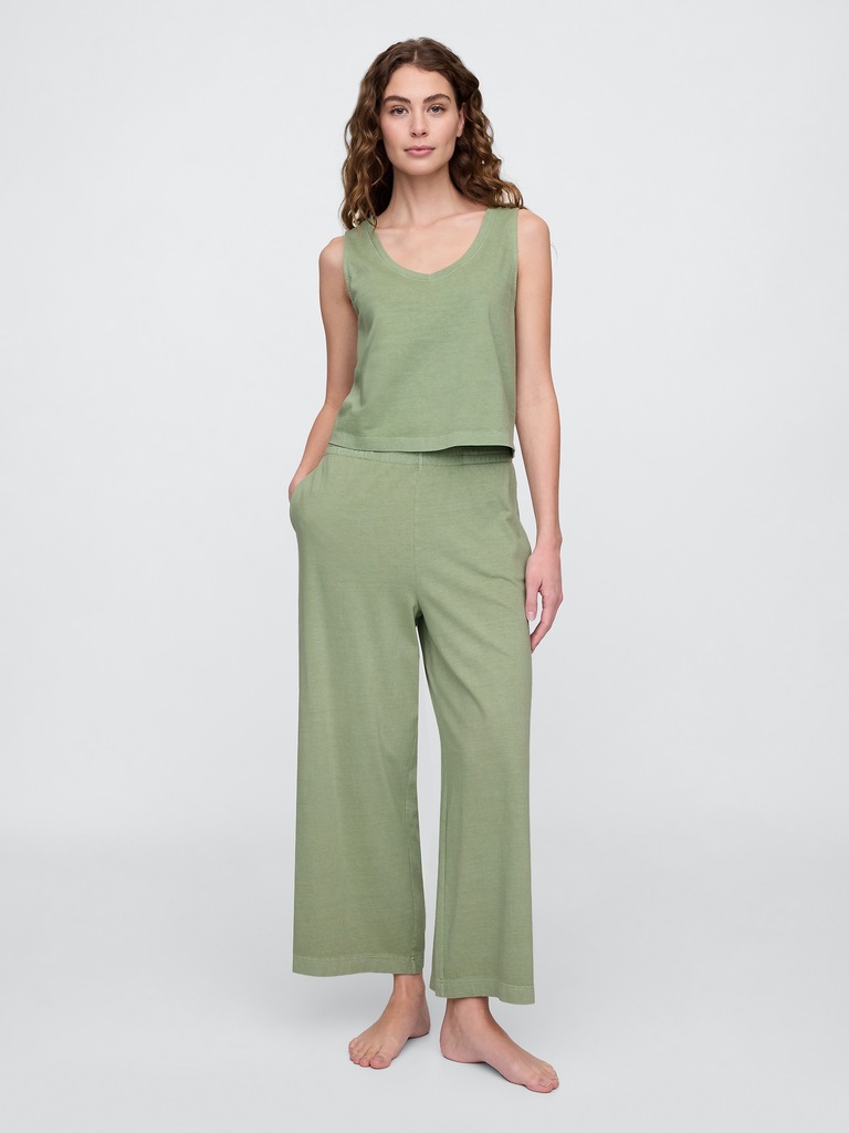 V-Neck PJ Shell Tank Top