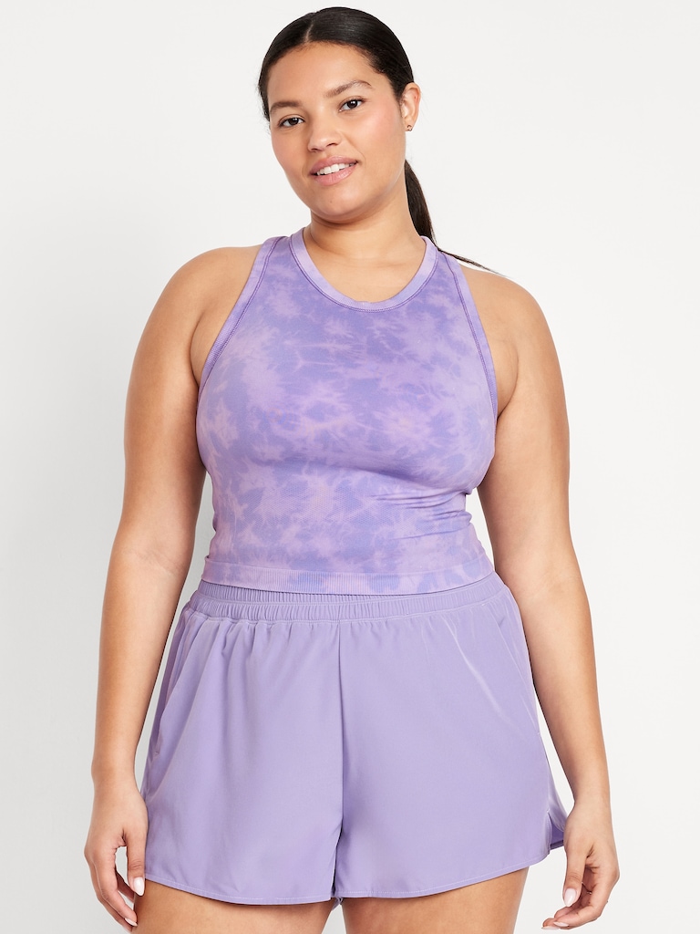 Fluid Seamless Fitted Crop Tank Top