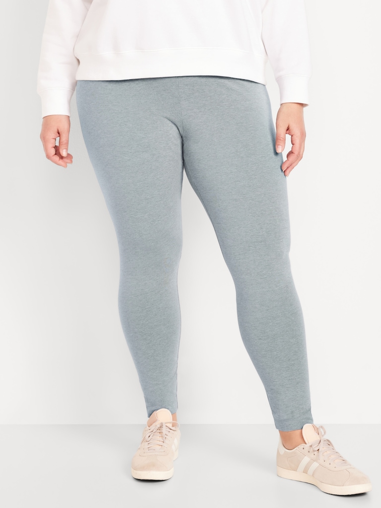 High-Waisted Jersey Fashion Layering Leggings