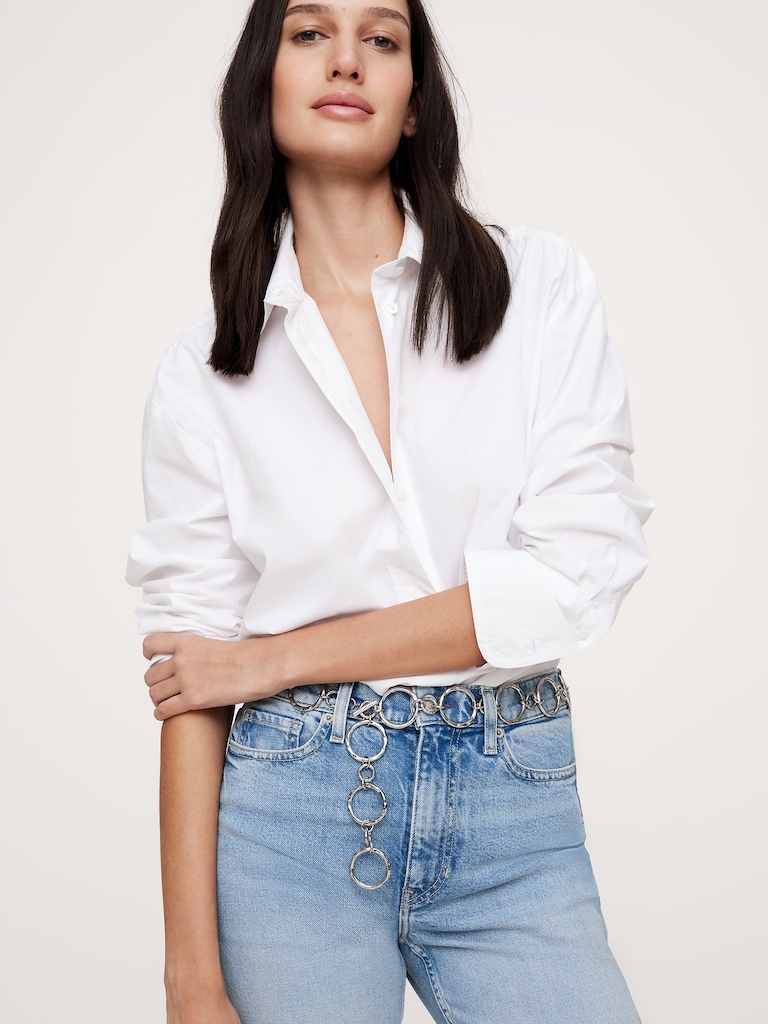 Ceinture chaîne à anneaux en métal