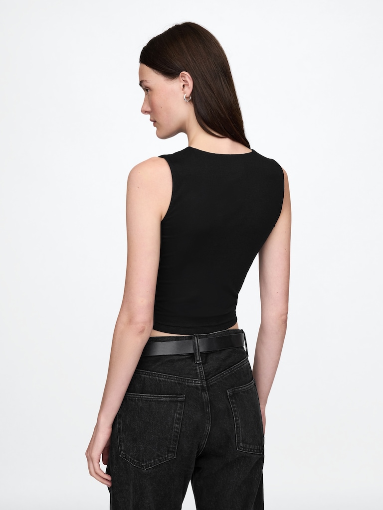 CloseKnit Jersey Crop Tank Top