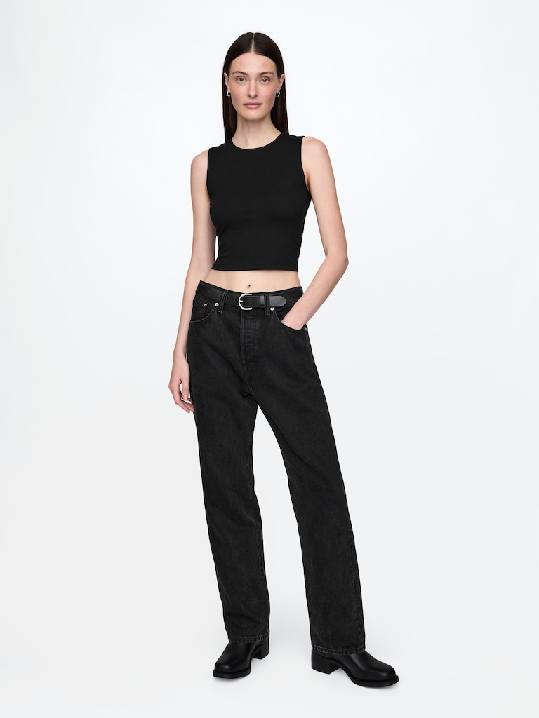 CloseKnit Jersey Crop Tank Top