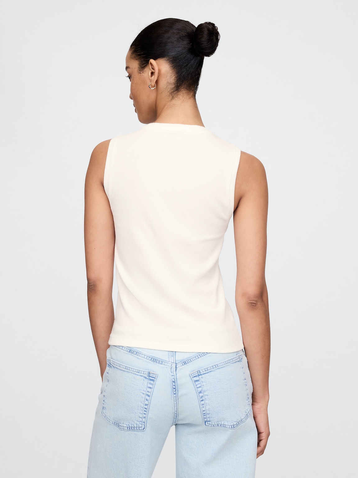 Modern Rib High-Neck Top