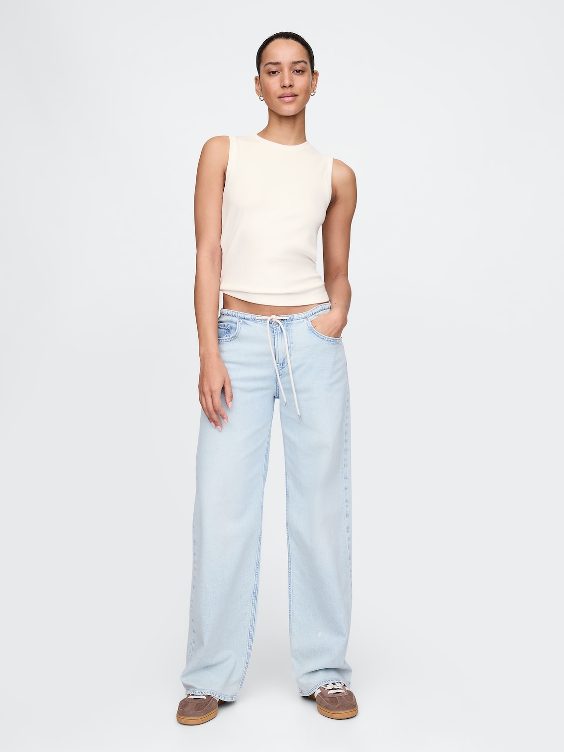 Modern Rib High-Neck Top