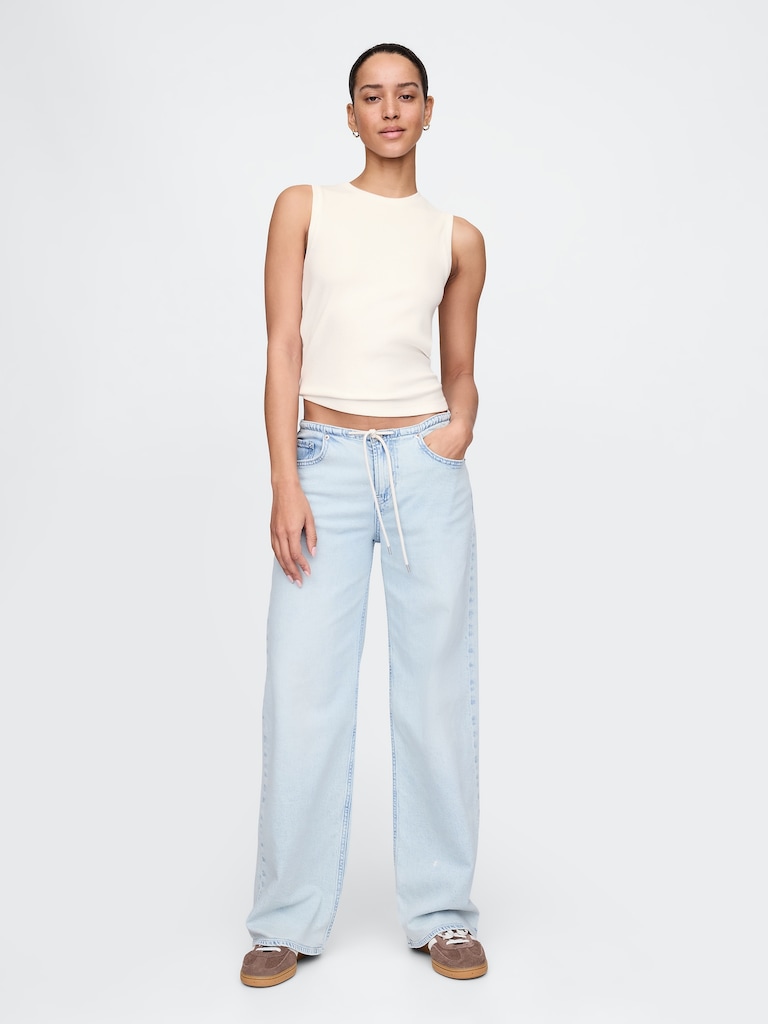 Modern Rib High-Neck Top
