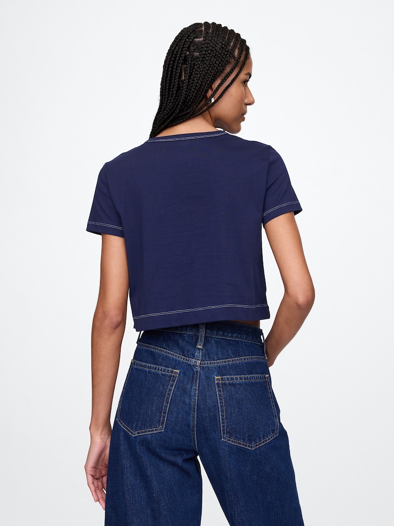 Organic Cotton VintageSoft Crop T-Shirt