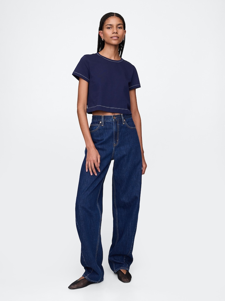 Organic Cotton VintageSoft Crop T-Shirt