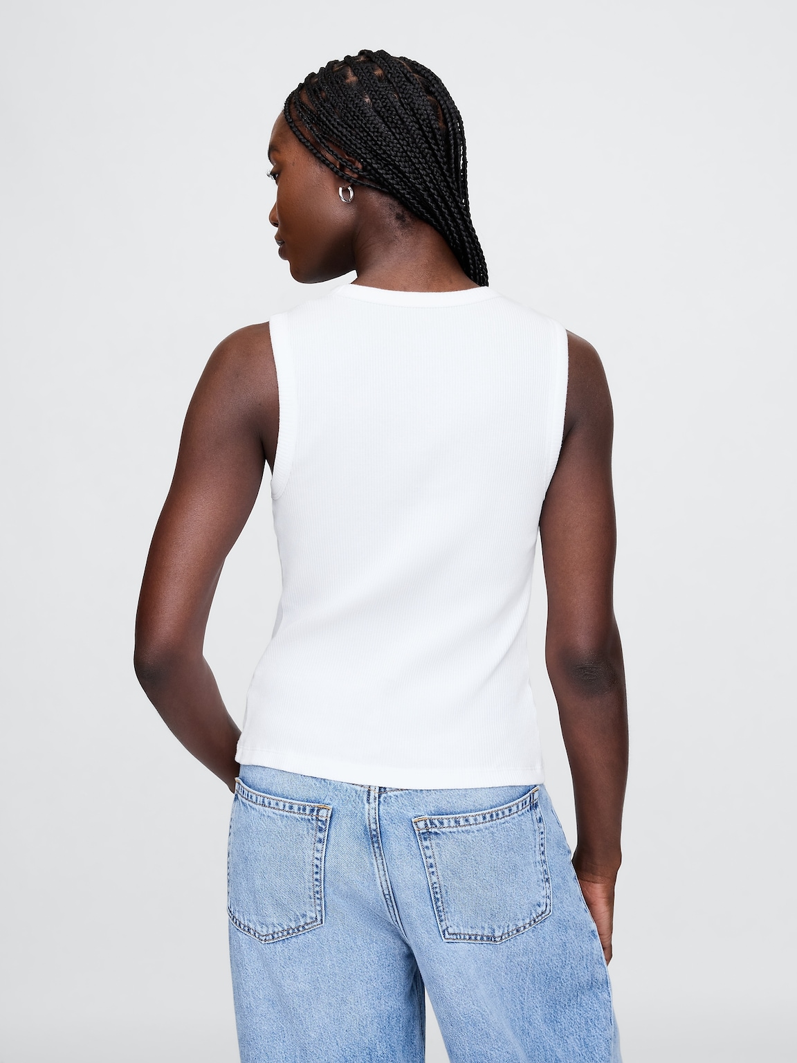 Rib Scoop Tank Top